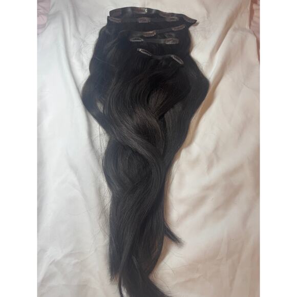 Bellami Silk Seam Clip-In Hair Extensions 18” 140g Mochachino Brown #1C main image 7